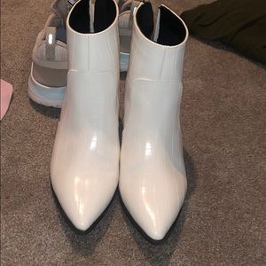 White booties